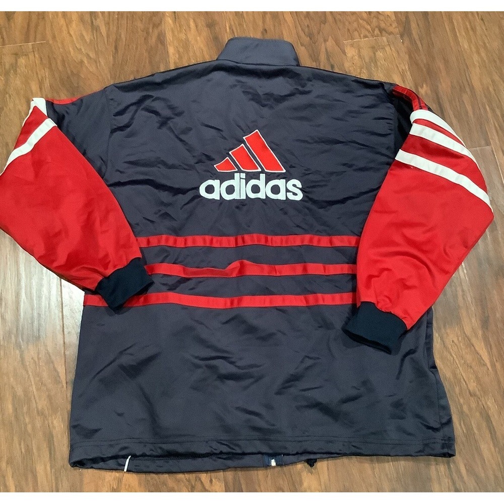 VTNG Adidas Men's Track/Soccer Jacket Full Zip Three Stripes XL